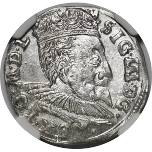 Zygmunt III Waza, Trojak 1598, Wilno - kryza wachlarzowata - rzadki