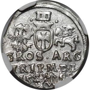 Zygmunt III Waza, Trojak 1598, Wilno - kryza wachlarzowata - rzadki