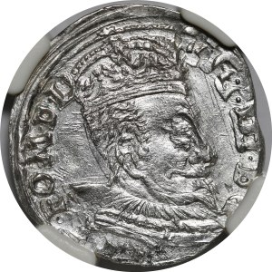 Sigismund III Vasa, Trojak 1598, Vilnius - fan-shaped orifice - rare