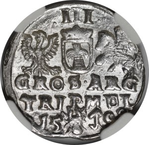 Sigismund III Vasa, Trojak 1598, Vilnius - fan-shaped orifice - rare