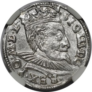 Zygmunt III Waza, Trojak 1598, Wilno - kryza wachlarzowata - rzadki