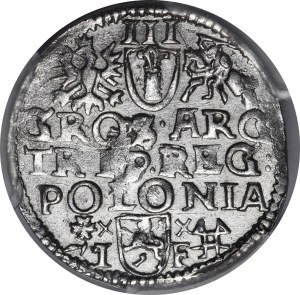 Sigismund III Vasa, Trojak without date, Wschowa - Lewart on obverse and reverse - very rare.