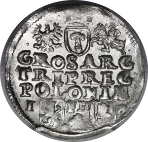 Sigismund III Vasa, Trojak without date, Poznań - very rare