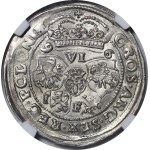 Sigismund III Vasa, Sixpence 1596, Lublin - b. rare and beautiful
