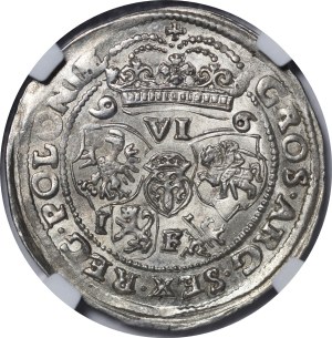 Sigismund III Vasa, Sixpence 1596, Lublin - b. rare and beautiful