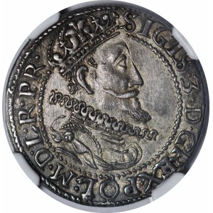 Zygmunt III Waza, Ort 1613, Gdańsk - kropka za łapą