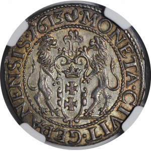 Zygmunt III Waza, Ort 1613, Gdańsk - kropka za łapą