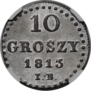 Księstwo Warszawskie, 10 groszy 1813 IB