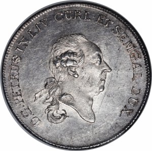 Courland, Peter Biron, Thaler 1780, Mitava