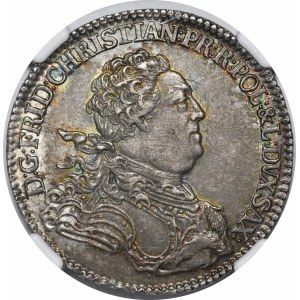 Fryderyk Krystian, 2/3 talara (gulden) 1763 FWóF, Drezno