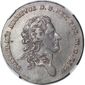 Stanislaw August Poniatowski, Talar 1772 AP, Warsaw - date punched - rare