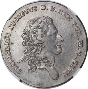 Stanislaw August Poniatowski, Talar 1772 AP, Warsaw - date punched - rare