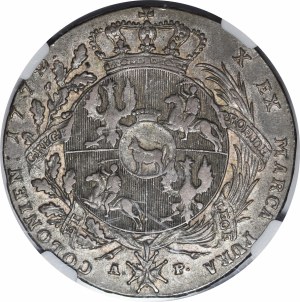 Stanislaw August Poniatowski, Talar 1772 AP, Warsaw - date punched - rare