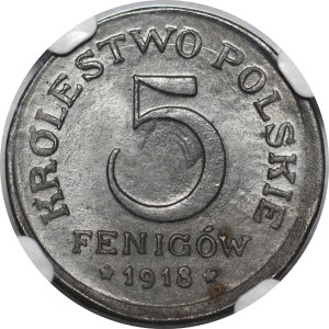 5 fenigów 1918 - Ex. Karolkiewicz