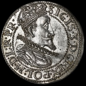 Sigismund III Vasa, Ort 1614, Gdansk - small 14 - rare and beautiful