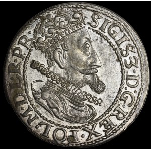 Zygmunt III Waza, Ort 1614, Gdańsk - kropka za łapą - wyśmienity