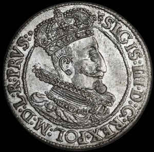 Sigismund III Vasa, Ort 1615, Gdansk - wide orifice - beautiful
