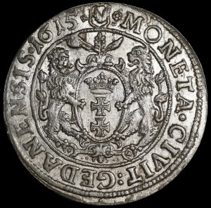 Sigismund III Vasa, Ort 1615, Gdansk - wide orifice - beautiful