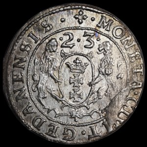 Sigismund III Vasa, Ort 1623, Gdansk - abbreviated date, PR