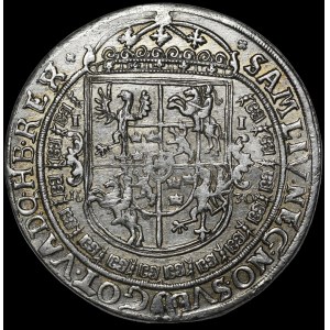 Zygmunt III Waza, Talar 1630 II, Bydgoszcz - wąska postać, z kokardą - piękny, nieopisany i b. rzadki