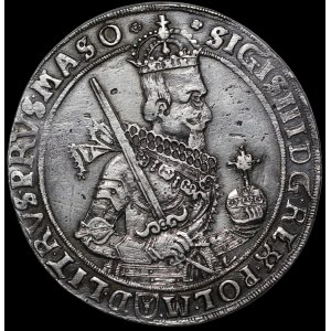 Sigismund III Vasa, Thaler 1630 II, Bydgoszcz - narrow figure, with bow - undescribed and very rare.