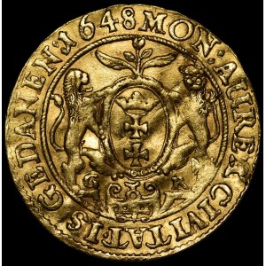 Ladislav IV Vasa, dukát 1648 GR, Gdansk