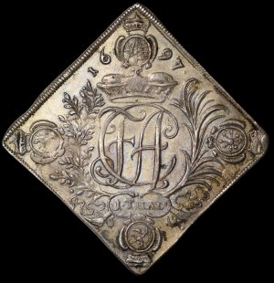 Augustus II the Strong, Klip of the shooting thaler 1697, Dresden