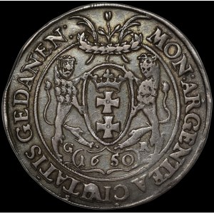 Jan II Kazimierz, Talar 1650 GR, Gdańsk - rzadki