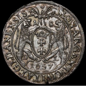 Ján II Kazimír, Ort 1657, Gdansk