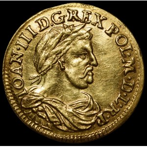 Jan III Sobieski, dukát 1677 DL, Gdaňsk