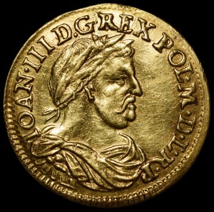 John III Sobieski, Ducat 1677 DL, Gdansk.
