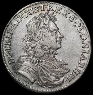 August II the Strong, 2/3 thaler 1701 ILH, Dresden - Ex. Karolkiewicz