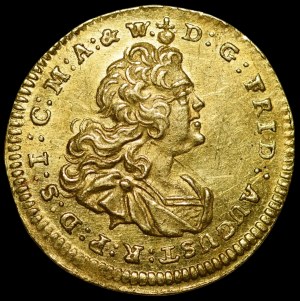 August III Sas, ¼ ducat 1743 FWóF, Dresden
