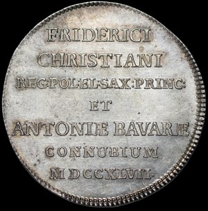 August III Sas, 2/3 of a thaler (guilder) 1747, Dresden