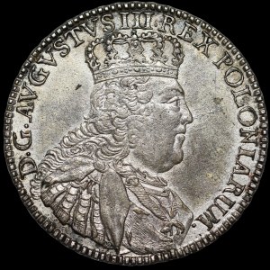 August III Sas, Półtalar 1753, Lipsk - b. rzadki