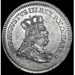 August III Sas, Szóstak 1753, Lipsk - nominał Sz - Ex. Potocki