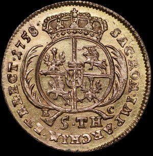 August III Sas, 5 thalers 1758 EC