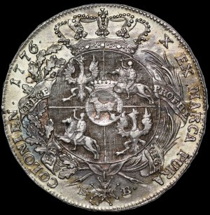 Stanislaw August Poniatowski, Thaler 1776 EB, Warsaw