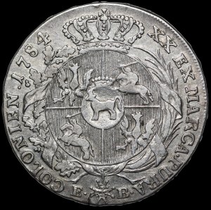 Stanislaw August Poniatowski, Half-talar 1784 EB, Warsaw