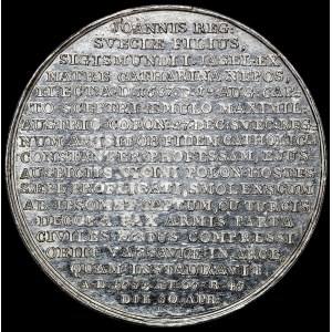 Suita królewska, Medal - Zygmunt III Waza - SREBRO - piękny i b. rzadki