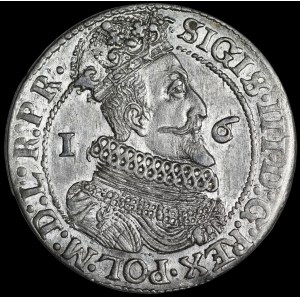 Zygmunt III Waza, Ort 1624/3, Gdańsk - przebita data, PR
