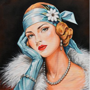 Sandra CHOJNOWSKA (née en 1974), Baiser art déco, 2025