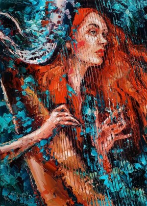 Krystyna RÓŻ-PASEK (b. 1981), Curtain of two worlds, 2025