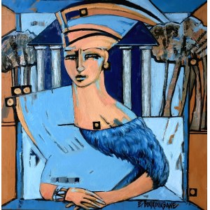 Elżbieta BOUKOURBANE (ur. 1958), Dama niebieskiego dworu, 2025
