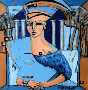 Elizabeth BOUKOURBANE (b. 1958), Lady of the Blue Court, 2025