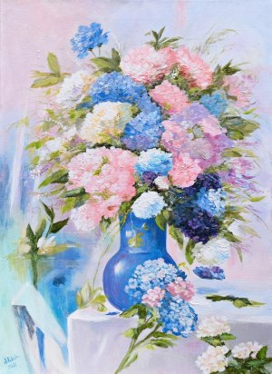 Anna ROKICKA (b. 1955), Waiting for you in the blue room, 2025