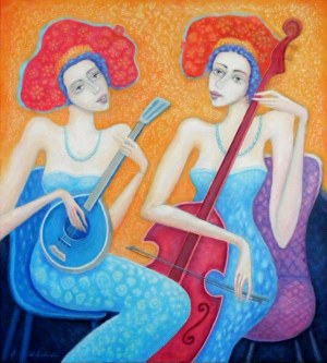 Bohdan Wincenty ŁOBODA (b. 1952), Women musicians, 2025