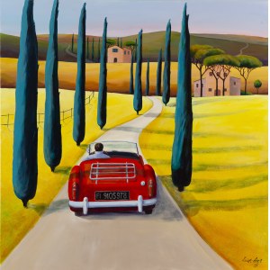 Luiza Los-Pławszewska (ur. 1963, Szczecin), La strada I z cyklu Toskania, 2025