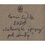 Marcin Wilk (ur. 1978, Bydgoszcz), Człowiek śpiący pod skałą, 2025