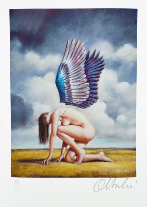 Rafal Olbinski (b. 1943), Birth of a dancing star, 2025